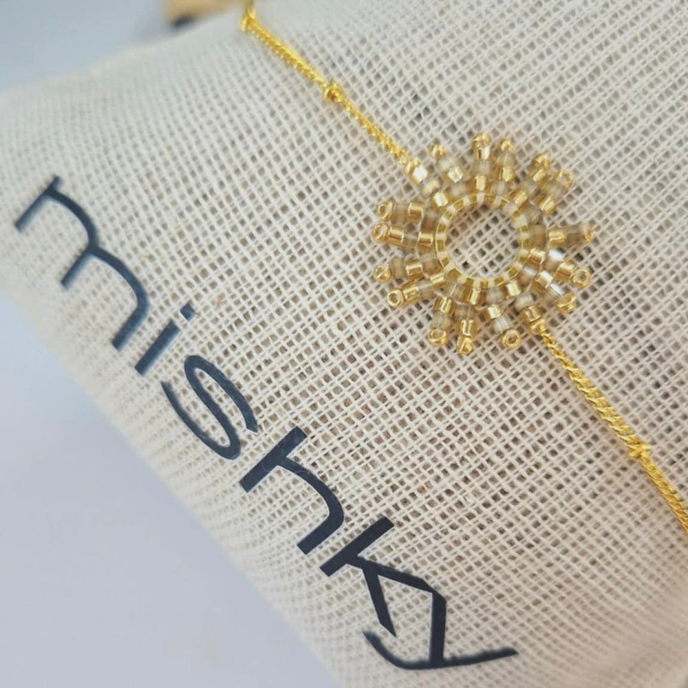 Mishky | Adjustable Bracelet With Beaded Sun Shape