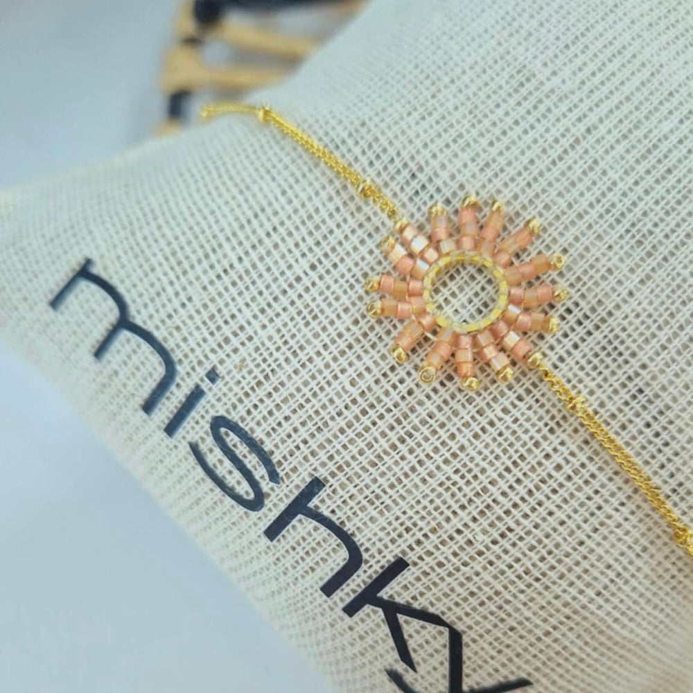 Mishky | Adjustable Bracelet With Beaded Sun Shape