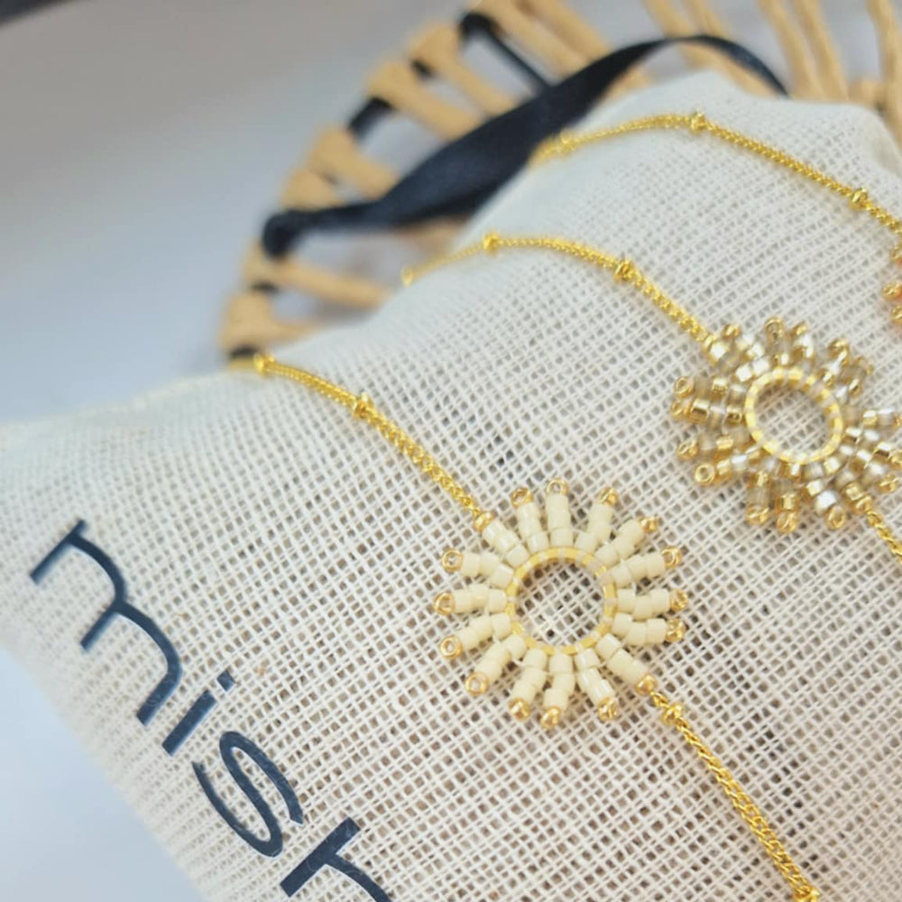 Mishky | Adjustable Bracelet With Beaded Sun Shape