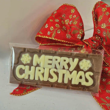 No.12 Chocolatier Belgium Milk Chocolate Merry Christmas Bar
