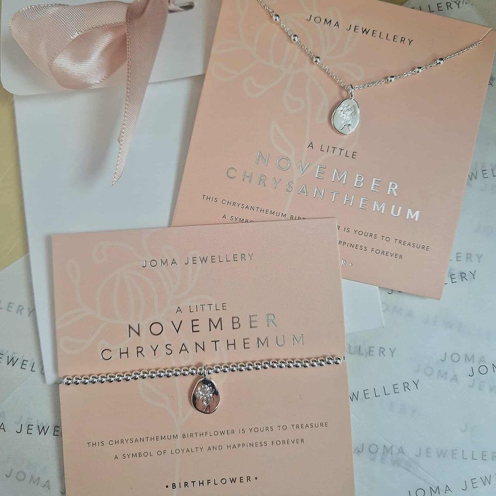 Joma Jewellery | November Birthflower Bracelet