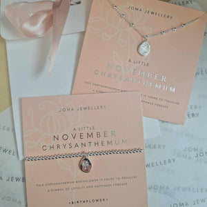 Joma Jewellery | November Birthflower Bracelet