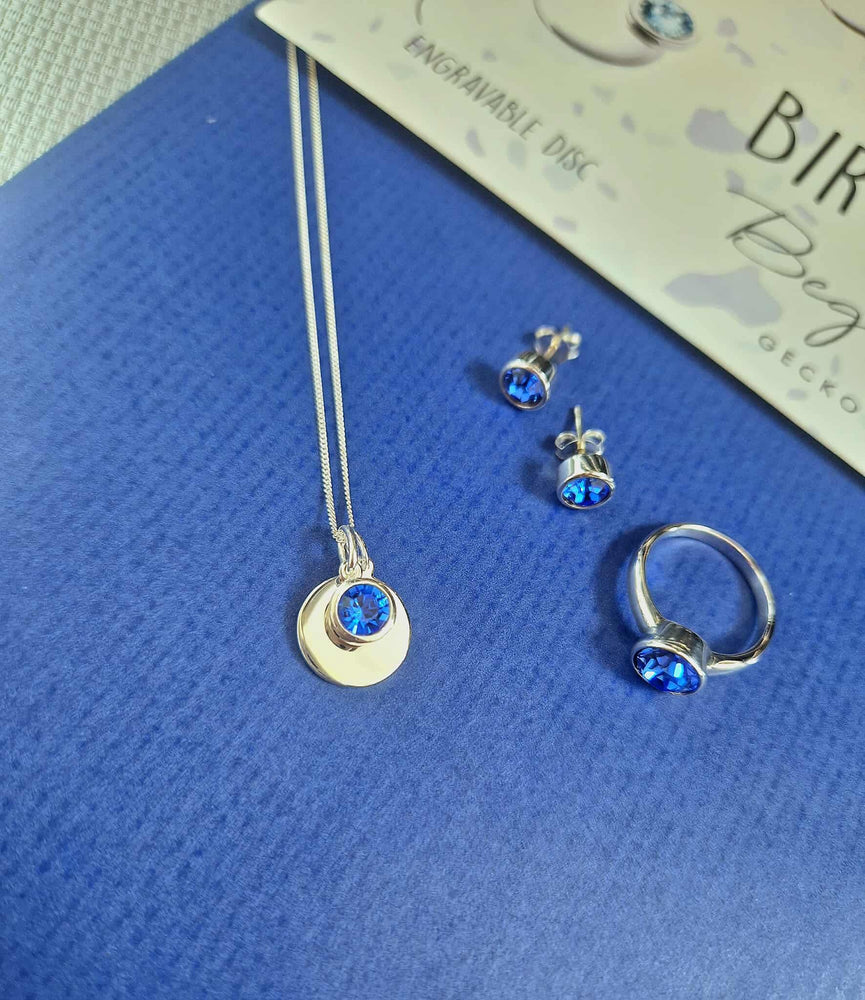 September Birthstone Stud Earrings
