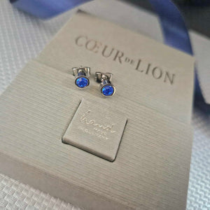Coeur De Lion | Blue Stud Earrings