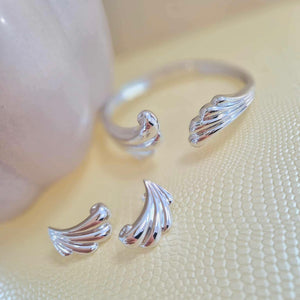 Kit Heath | Sterling Silver Ocean Inspired Grande Hinged Bangle