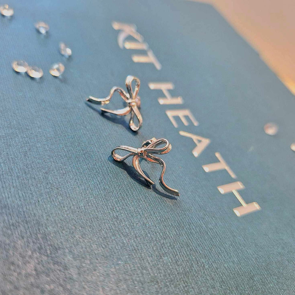 Kit Heath | Serenity Ribbon Bow Stud Earrings