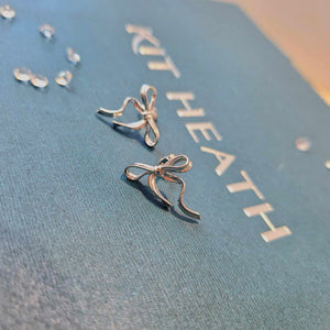 Kit Heath | Serenity Ribbon Bow Stud Earrings