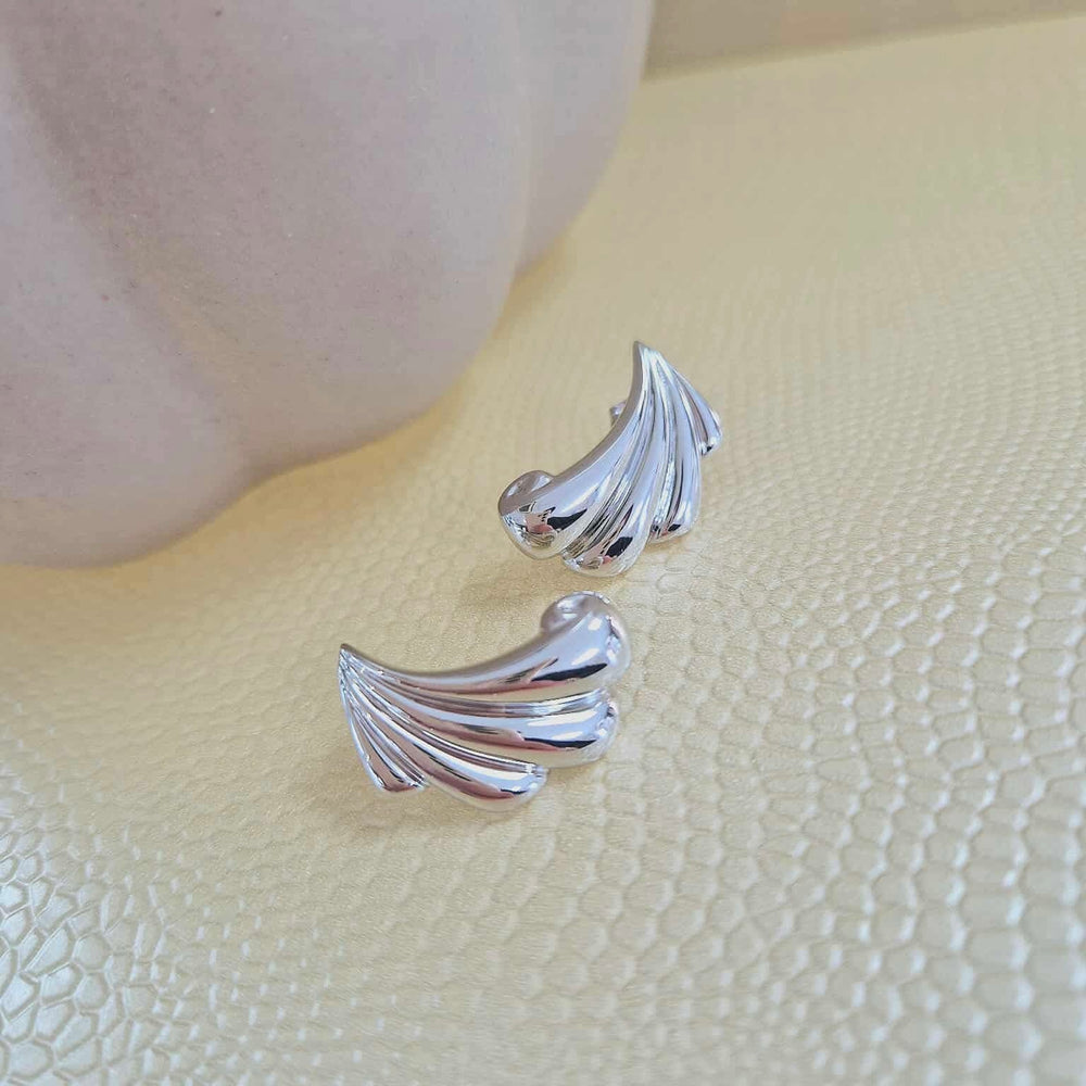 Kit Heath | Sterling Silver Ocean Inspired Grande Stud Earrings