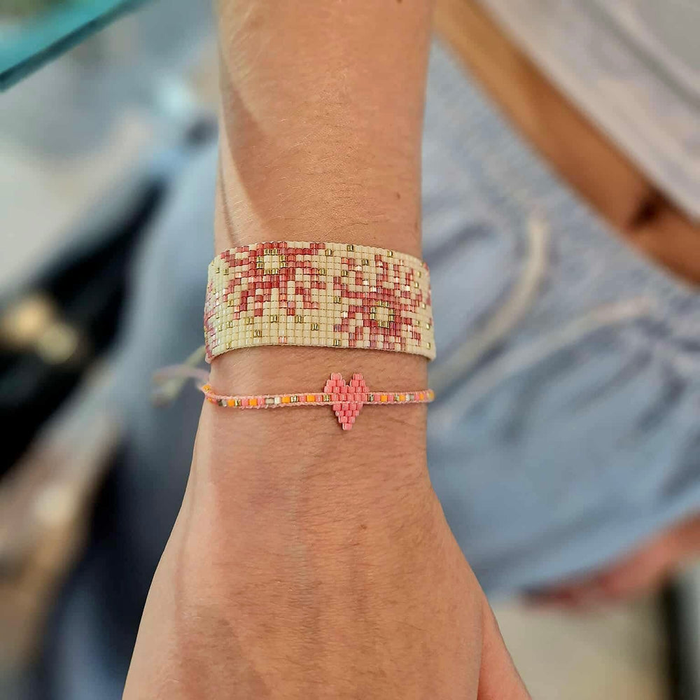 Mishky | Adjustable Bracelet With Beaded Sun Shape