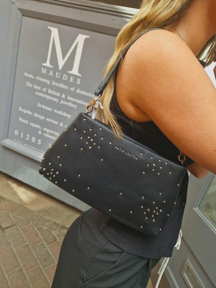 Katie Loxton | Nova Black Studded Clutch Bag
