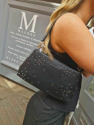 Katie Loxton | Nova Black Studded Clutch Bag
