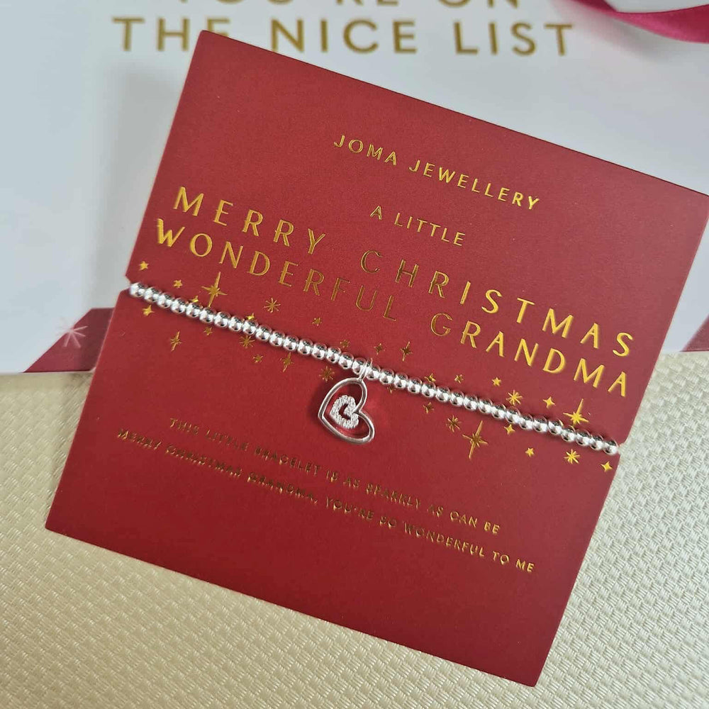Joma Jewellery | Merry Christmas Wonderful Grandma Bracelet