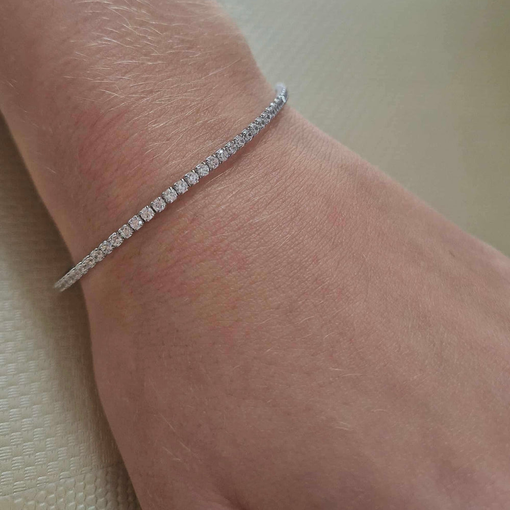 Real Effect | Sterling Silver CZ Bracelet