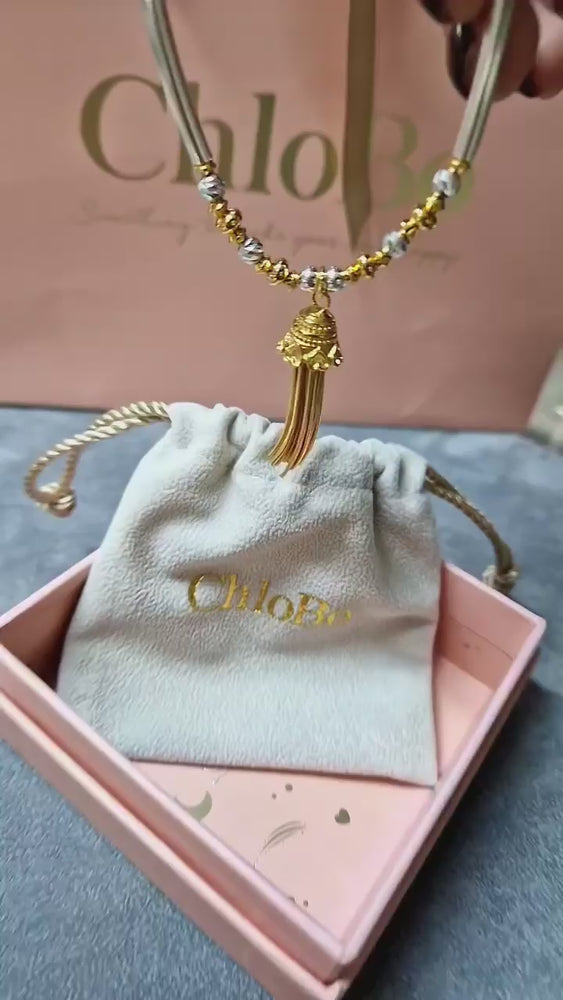 
            
                Load and play video in Gallery viewer, ChloBo | Gold and Silver True Love Tassel Bracelet
            
        