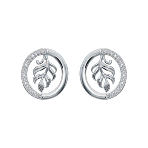 Unique & Co | Sterling Silver with Cubic Zirconia Stud Earrings