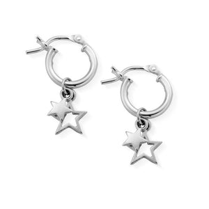 ChloBo Double Star Hoops - Silver - Maudes The Jewellers