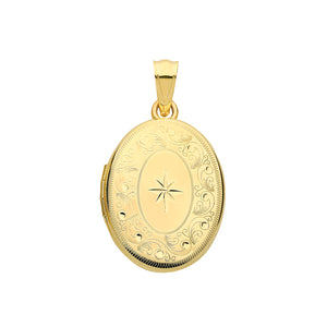 
            
                Load image into Gallery viewer, 9ct Yellow Gold Oval Locket
            
        