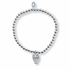Ettie Medium Bead Owl Bracelet