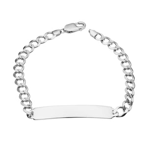 
            
                Load image into Gallery viewer, Fred Bennett | Sterling Silver ID Bar Bracelet
            
        