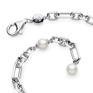 Kit Heath | Revival Figaro Pearl Chain Link Bracelet