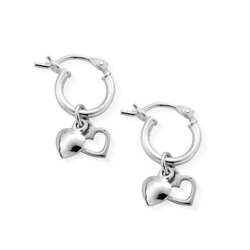 ChloBo | Double Heart Hoops