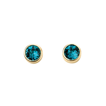 December Birthstone Stud Earrings
