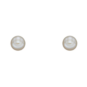 9ct Yellow Gold 3mm Freshwater Pearl Stud Earrings