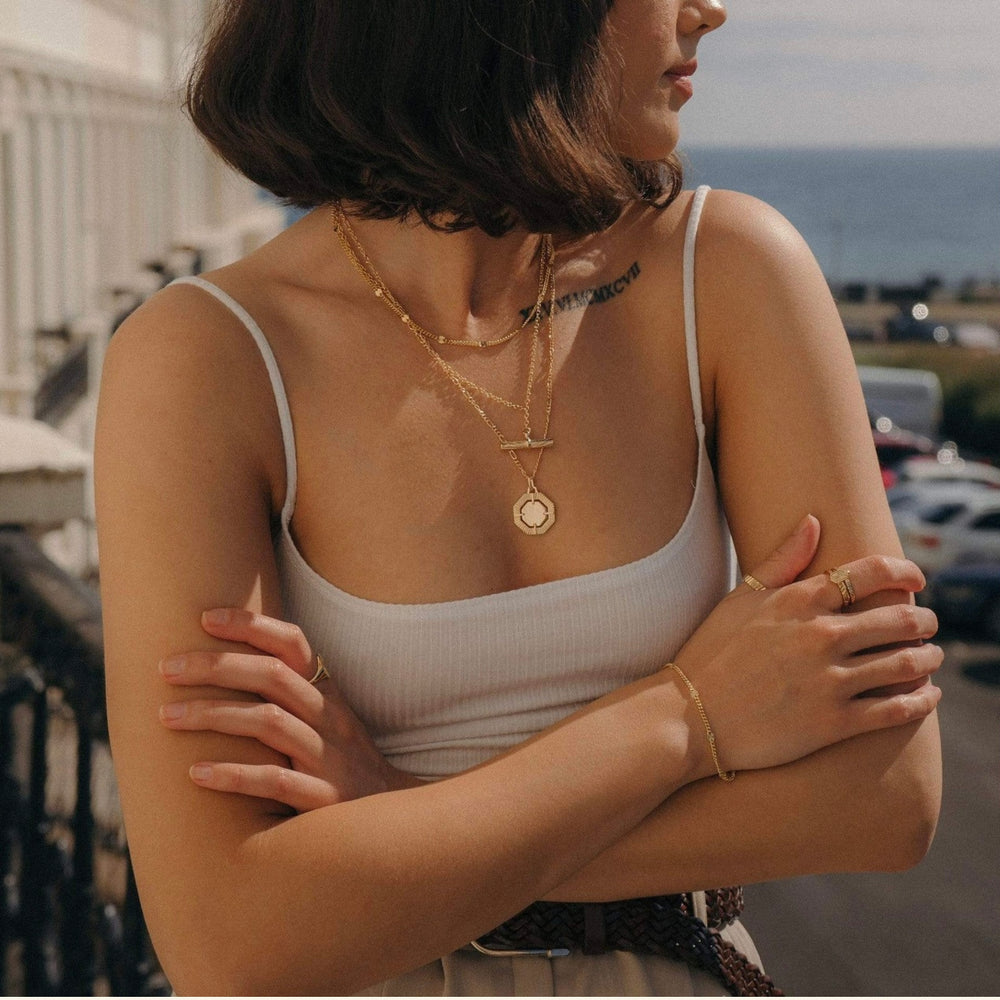 Daisy London | Estée Lalonde Sunburst Chain Bracelet