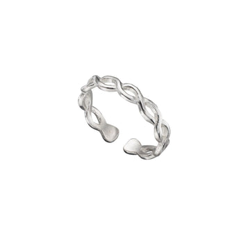 Sterling Silver Open Twist Toe Ring