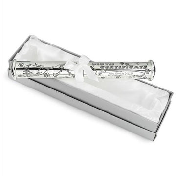 Silver Plated ‘Birth Certificate’ Holder