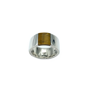Sterling Silver and Tigers Eye Gents Ring