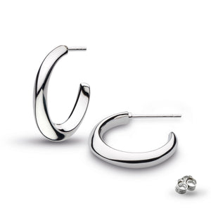 
            
                Load image into Gallery viewer, Kit Heath | Bevel Cirque Semi Hoop Earrings
            
        