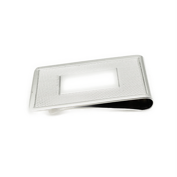 Sterling Silver Engine Turned Money Clip