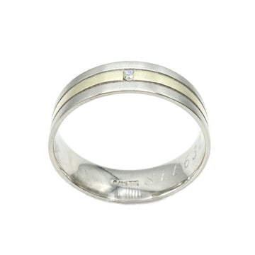 Platinum and 9ct Yellow Gold Diamond Gents Wedding Ring