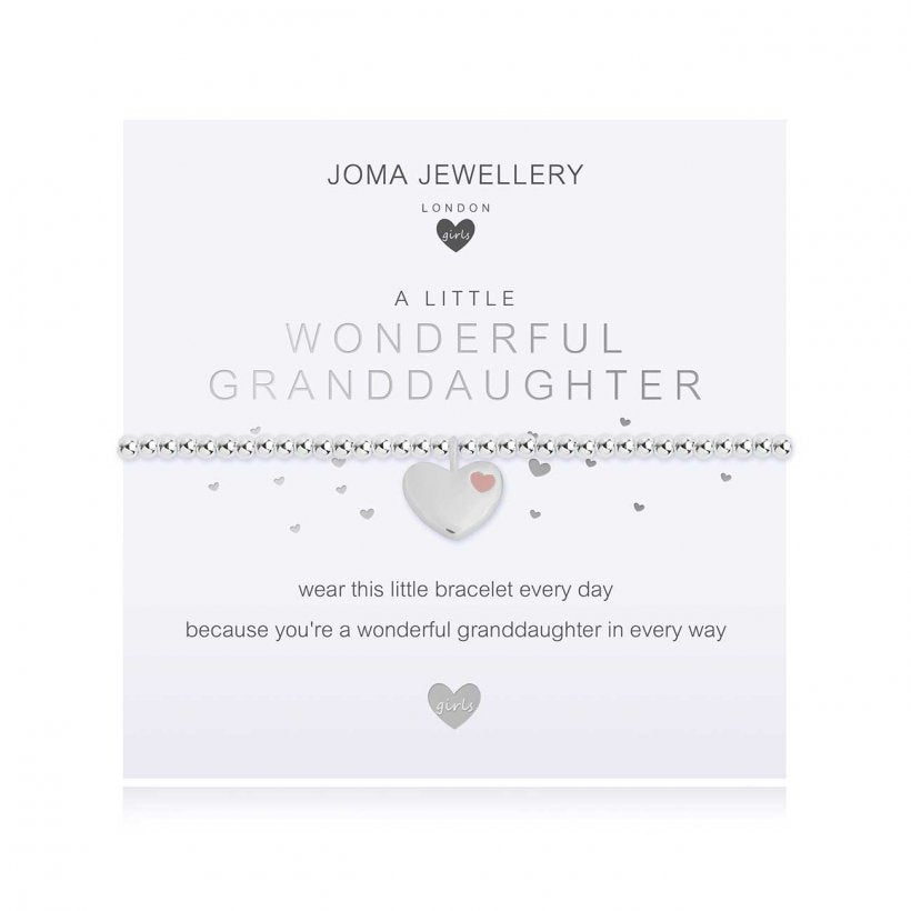 Joma Jewellery Children’s A Little Wonderful Granddaughter Bracelet