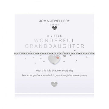 Joma Jewellery Children’s A Little Wonderful Granddaughter Bracelet