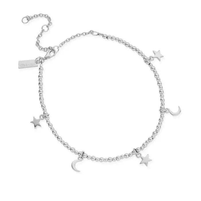 ChloBo | Mini Cute Moon & Stars Anklet