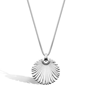 Kit Heath | Radiance Silver Grande Fan Toggle Necklace