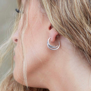 Kit Heath | Entwine Helix Wrap Hoop Stud Earrings