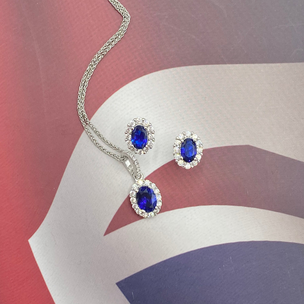 Real Effect | Sterling Silver Sapphire Blue Pendant