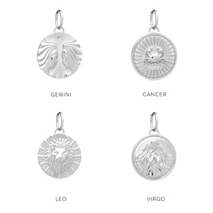 Rachel Jackson | Zodiac Art Coin Necklace | Silver