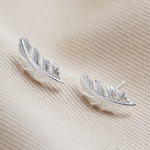 Lisa Angel | Silver Feather Earrings