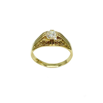 Pre-owned 18ct Yellow Gold, Diamond Gypsey Ring