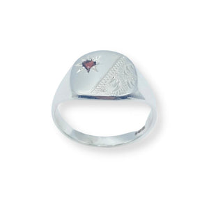
            
                Load image into Gallery viewer, Sterling Silver Signet Ring
            
        
