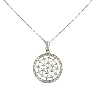18ct White Gold and Diamond Dreamcatcher Necklace and Chain