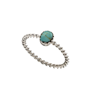 Sterling Silver Twisted Band Ring