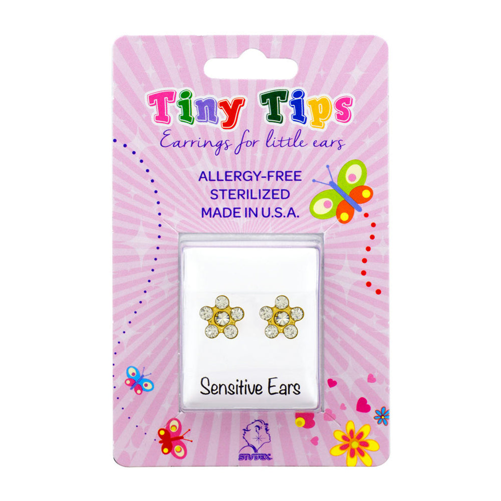 Studex Tiny Tips White Daisy Stud Earrings