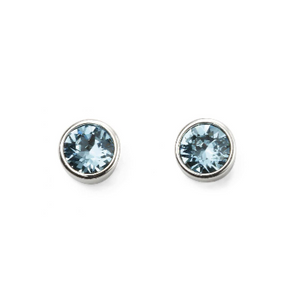 
            
                Load image into Gallery viewer, March Birthstone Stud Earrings
            
        