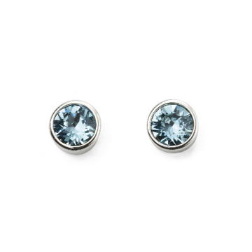 March Birthstone Stud Earrings