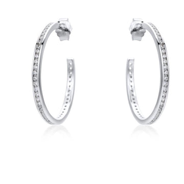 Real Effect | Sterling Silver Hoops